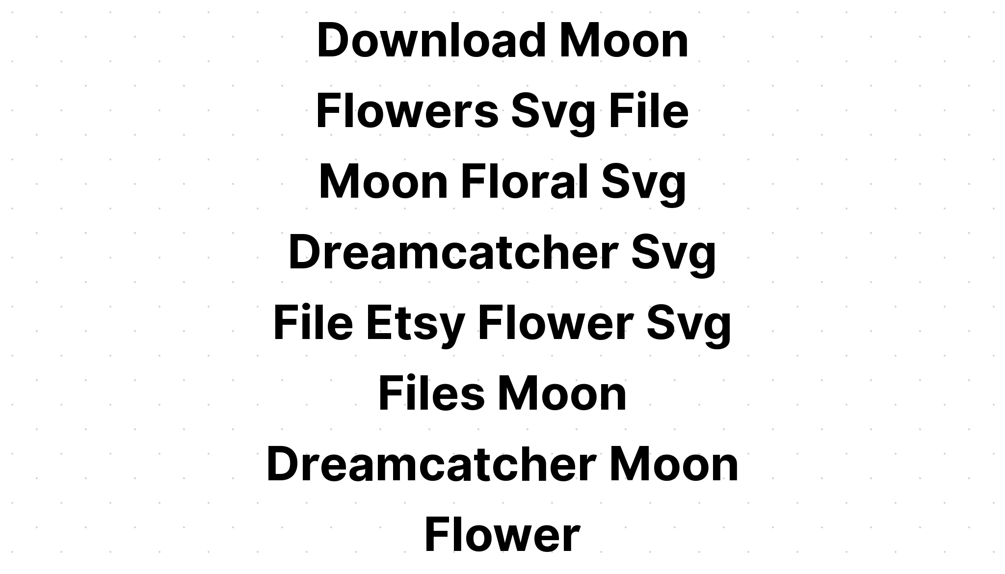 Download Floral Moon Monogram Flower Moon SVG File